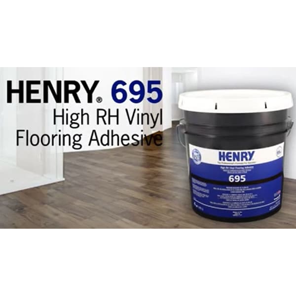 Henry 695  High RH Vinyl Flooring Adhesive 4 GAL